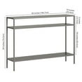 thumbnail image 5 of Evelyn&Zoe Ricardo 42" Wide Rectangular Console Table with Metal Shelves in Gunmetal Gray, 5 of 7