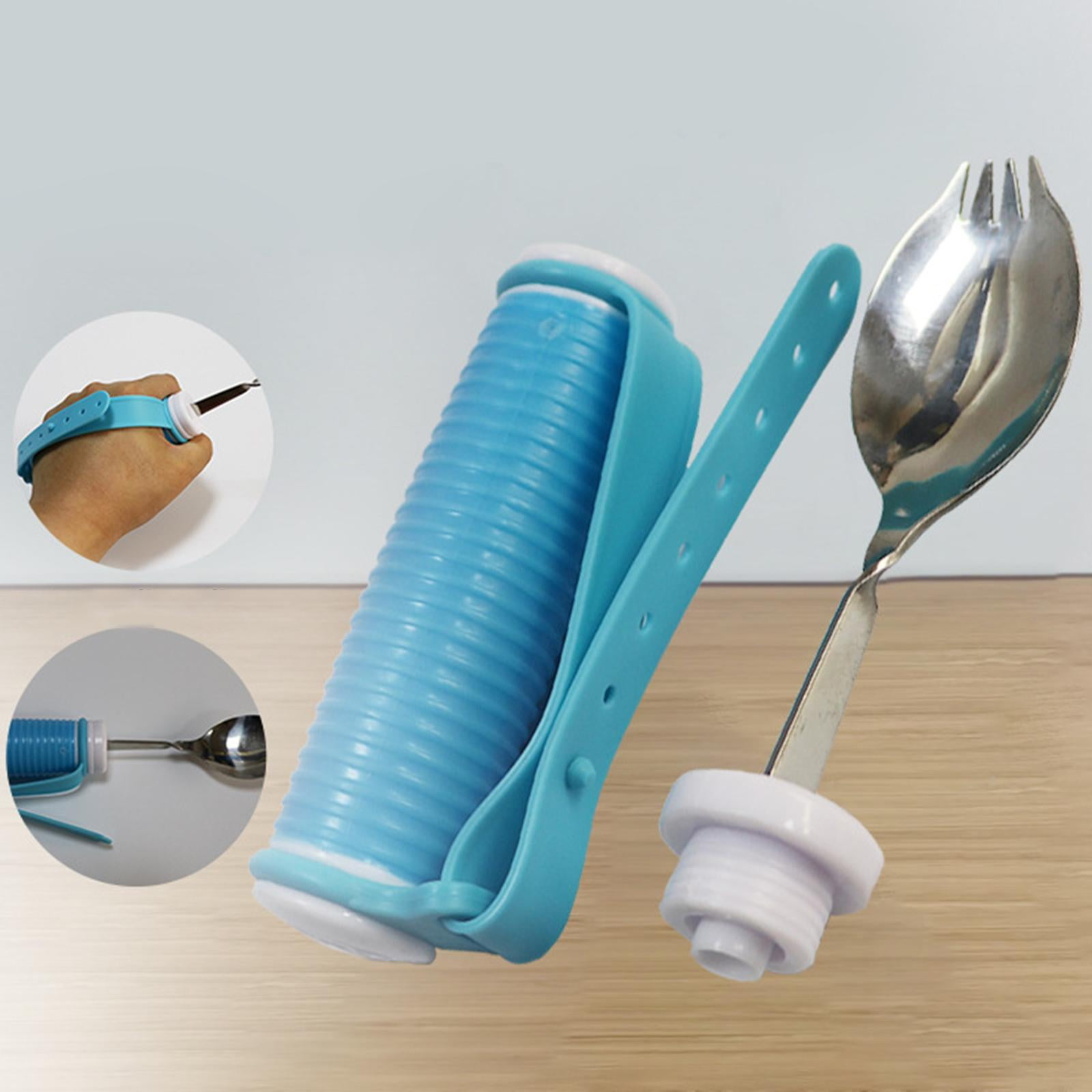 Wswqop Adaptive Utensil Easy Cutlery Arthritis Tremors Holder Tablespoon Cutlery Stroke
