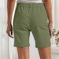 thumbnail image 4 of Yievot Dress Shorts for Women Button Bermuda Shorts Summer Business Casual Office Shorts with Pockets, 4 of 9