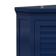 thumbnail image 5 of Teamson Home Glancy Removable Corner Wall Cabinet with Faux Louvered Door, Navy, 5 of 8