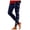 Marine, variante sur Zhanying Leggings à Motif de Noël pour Femmes, Esprit des Fêtes, Coupe Ajustée, Doublés en Molleton, Transparents, Noirs, G