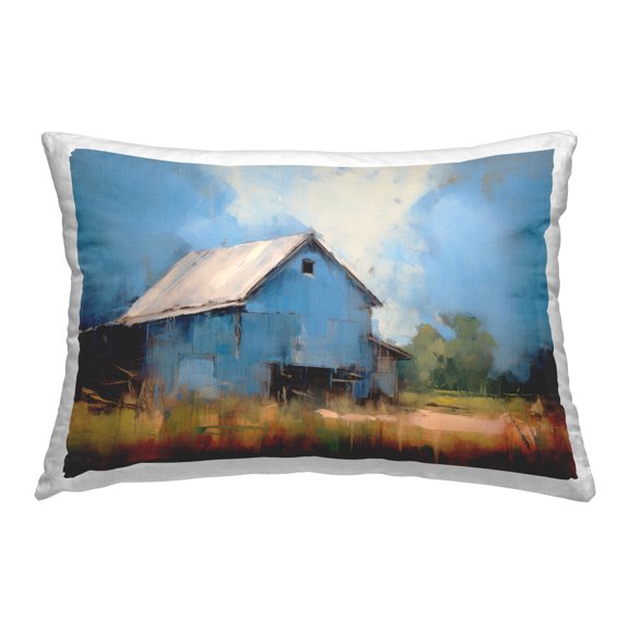 Stupell Industries Abstract Farm House Decorative Printed Throw Pillow, 14 x 20