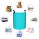 thumbnail image 4 of Fotbe Aqua Cesto de Ropa con Asas, Cesto Impermeable de Gran Capacidad, Bolsa de Lavado para Dormitorio, Cesto de Ropa con Ruedas y Asas-Small, 4 of 6