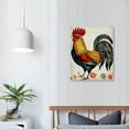 thumbnail image 4 of Feiri  Farm Animal Canvas Chicken Wall Art Hen Rooster Painting Rustic Kitchen Picture Print Farmhouse Chicken Artwork Country Home Dinning Room Decor  12x16 in, 4 of 5