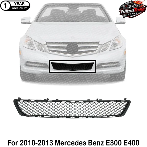 New Front Bumper Grille Plastic Primed For 2010-2013 Mercedes Benz E300 E400 MB1036131 2128850523