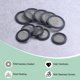 thumbnail image 2 of Uxcell 2-Pack 80 Mesh Junta Sanitaria FKM de 1.5 Pulgadas con Pantalla de Acero Inoxidable Tri-clover Junta Negra, 2 of 6