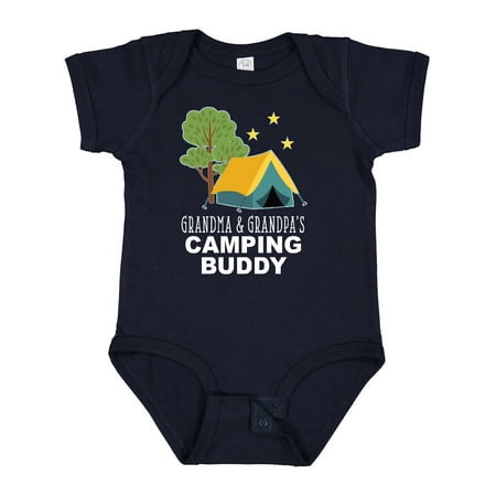 

Inktastic Grandma and Grandpa Camping Buddy Gift Baby Boy or Baby Girl Bodysuit