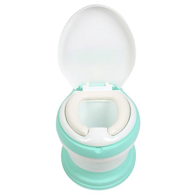 Kids Baby Toddler Potty Training Toilet Seat Stool Simulation Toilet Chair Green