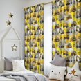 thumbnail image 5 of Blackout Kids Curtains,Cartoon Construction Vehicles Splashes Gray Pattern Childrens Insulated Curtains Set Of 2,Bedroom Essentials,Toddler Room Decor 52"x84", 5 of 5