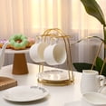 thumbnail image 3 of MasteelfCA Iron Wire Rack Drying Rack Service Storage Display Stand for Tea Cups and Saucers, 3 of 8