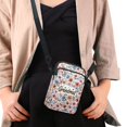 thumbnail image 4 of HELLHERO Grandmas Floral Pattern Adjustable Strap Crossbody Bags for Unisex, Casual Use, 4 of 7