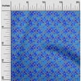 thumbnail image 1 of oneOone Polyester Lycra Medium Blue Fabric Batik Craft Projects Decor Fabric Printed By The Yard 56 Inch Wide, 1 of 4