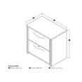 thumbnail image 2 of Bestar Embassy 2 Drawer Lateral Wood File Storage Cabinet in Dark Chocolate, 2 of 2