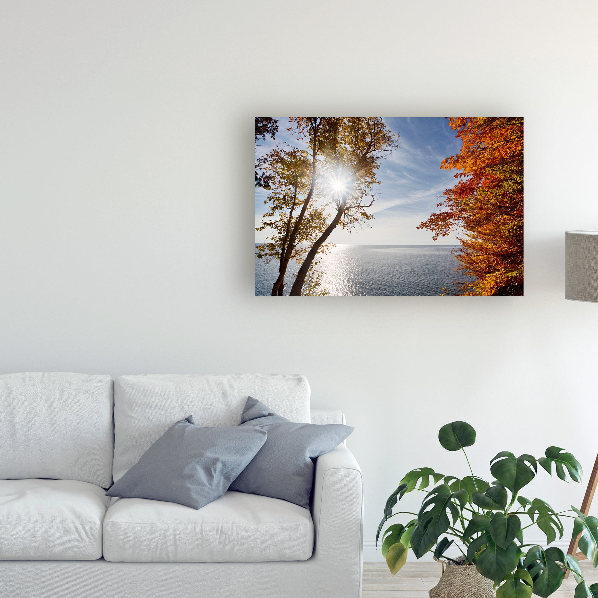 Trademark Fine Art 'Sunrise At White Fish Dunes' Canvas Art by Monte Nagler
