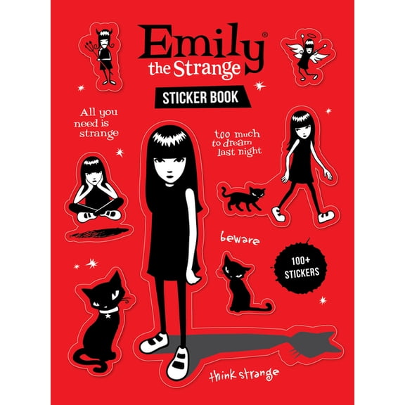 Emily the Strange Emily the Strange Sticker Book: 100 Stickers, (Paperback)