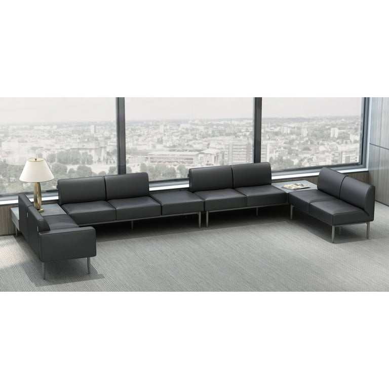 Lorell Contemporary Reception Collection Single Metal Bases - 4.5 Lorell Contemporary Reception Collection Single Metal Bases - 4.5