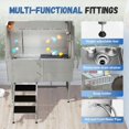 thumbnail image 6 of Jocisland 50" L Professional Dog Washing Station with Stairs, 304 Stainless Steel Pet Bathtub Features Adjustable 3-Flow Showerhead, Pet Wash Tub, 6 of 9