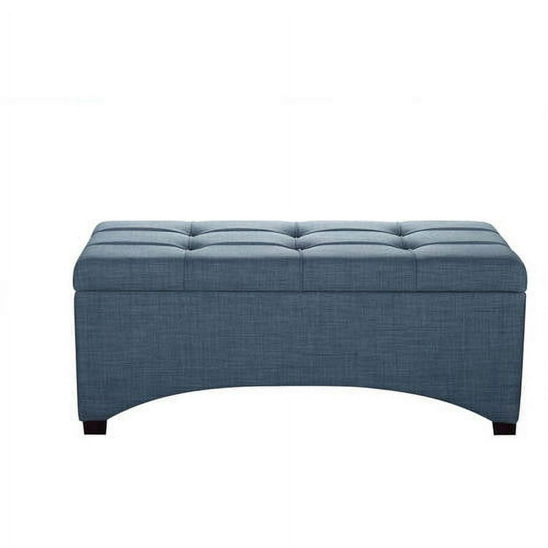 Better Homes Gardens Pintucked Storage 42 Bench Blue