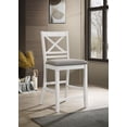 thumbnail image 2 of Hollis X-Back Counter Height Dining Chairs White and Grey (Set of 2), 2 of 2