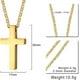 thumbnail image 2 of Versículo de la Biblia Fe Oración Cruz Colgante Simple para Hombres Mujeres, Regalo Religioso de Acero Inoxidable, 2 of 4