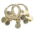 thumbnail image 4 of Houderco 1Par Pendientes De Dorados Para Mujer Con De Disco Material Resistente Y, 4 of 8