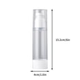 thumbnail image 3 of Airless Lotion Pump Bottles, Refillable Travel Vacuum Bottles, Transparent Plastic Cosmetic Containers for Lotion Perfume Oil Foundation Liquid Toner, Leak Proof Leak Resistant Design, 3 of 4