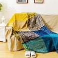 thumbnail image 2 of Colorful Boho Throw Blanket for Couch, Chenille Jacquard Reversible Woven Aztec Bed Couch Throws Soft Oversized Chair Sofa Cover with Tassel…, 2 of 7