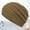 Khaki, variant on Gymayou Winter Ponytail Beanie for Women Warm Beanie Tail Soft Stretch Cable Knit Messy High Bun Hat