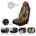 thumbnail image 6 of Yuyamidu Deer Car Seat Covers Full Set of 2 Camo Hunting Vehicle Front Seats Covers Stretchy Washable Car Accessories Bucket Seat Cover, 6 of 7