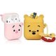 thumbnail image 1 of Funda de silicona para Airpods, compatible con Apple Airpods 1 y 2 [Serie de dibujos animados] [Diseñada para niños y niñas] (Paquete de 2: Winnie Bear y Piglet), 1 of 5