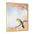 thumbnail image 2 of Beautiful Blue Bird Sitting On Flowering Branch II 24 in x 32 in Framed Painting Canvas Art Print, by Designart, 2 of 4