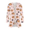 thumbnail image 4 of IYYVV Halloween Cardigan Pumpkin Goast Witch 2026 Halloween Sweaters for Women Long Sleeve Oversized Cardigan Complexion 2XL, 4 of 7