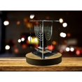 thumbnail image 2 of Happy Hanukka 3D Engraved Crystal Decoration, 2 of 6