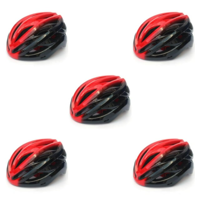 ZLight 22hole Bike Helmet for Protection Caps Portable Adjustable Men Women Riding Night Cycling Visors Safety Hat Red Black L 5Set