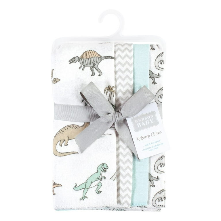 Fashion dinosaur burp cloths