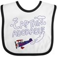 thumbnail image 3 of Inktastic Plane Captain Adorable Boys Baby Bib, 3 of 4