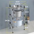 thumbnail image 1 of Labymos 2/3/5 Tiers Stainless Steel Thickening Pan Rack Multi-layer Kitchen Rack Drain Tray Multi-function Land, 1 of 8