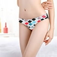 thumbnail image 4 of HUPOM Women Underwear Cotton Girls Underwear High Waist Leisure Belt Drop Waist Red XL, 4 of 4