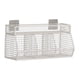 thumbnail image 1 of Cesta colgante de pared, tarros de especias, soporte para estante, estantes de despensa, cesta resistente para frutas y verduras, cesta organizadora 3 rejillas, 1 of 9