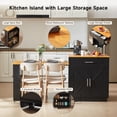 thumbnail image 4 of Onbrill 76" Kitchen Islands w/Extendable Dining Table, 2-6 Island Table for Kitchen w/Double-Side Storage, 4 of 7