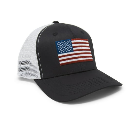 Classic USA Flag Hat for Men and Women – Patriotic Snapback Trucker Baseball Cap by International Tie