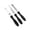 Black, variant on 4 Inch Offset Spatula Set of 3 Stainless Steel Cake Icing Spatulas Butter Spreader Frosting Knife Baking Palette Knife