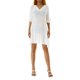 thumbnail image 2 of SAYOO Vestido de Mujer, Cuello en V, Sólido, con Volantes, Suelto, de Verano, Casual, Vestido de Playa SAYOO Sexy, 2 of 9