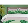 thumbnail image 4 of Ambesonne Garden Duvet Cover Sets, Exotic Orchid Blooms, 2-King, Hunter Green Dried Rose, 4 of 7