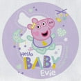 thumbnail image 2 of CafePress - Peppa Pig: Hello Baby Evie - Cute Cotton Cloth Baby Bib, Toddler Bib, 2 of 2
