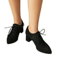 thumbnail image 6 of Mostsola Oxford Shoes for Women Round Toe Lace up Block Heel Vintage Dressy Pumps Shoes, 6 of 8