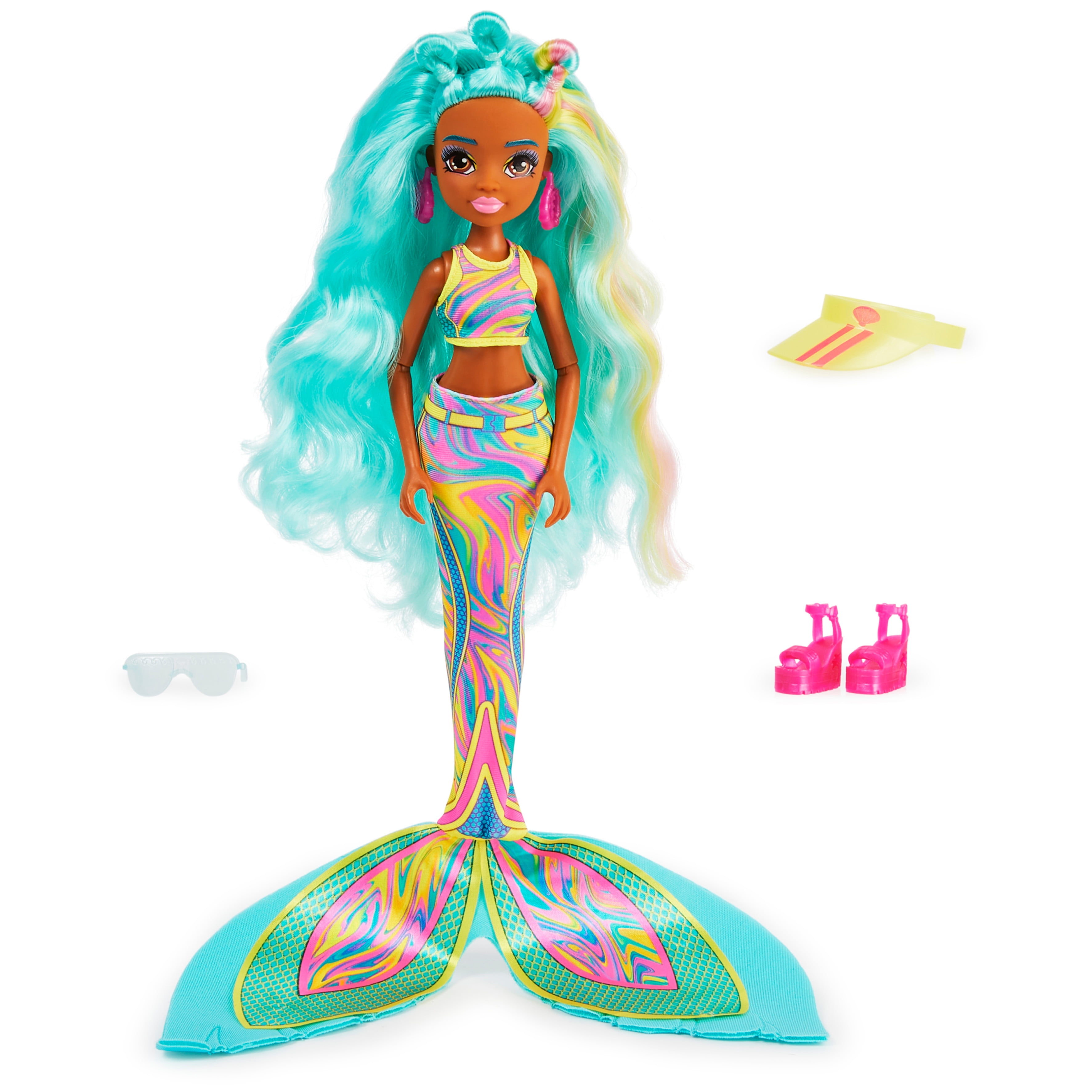 Mermaid High Spring Break Oceanna Doll with Color Change Hair Streaks -  