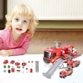 thumbnail image 4 of Camión de extinción de incendios Vehículos de juguete Modelo de aprendizaje Ruedas Ensayo de situación para la Protección contra incend Estilo B Hugo Camión de bomberos, 4 of 10