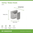 thumbnail image 3 of Symmons 493RHSTN Verity Single Hook Robe Hook - Nickel, 3 of 7