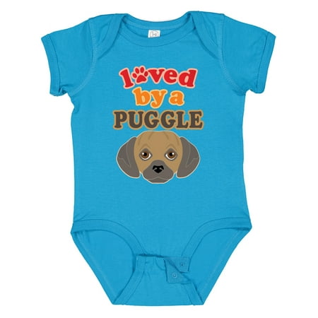 

Inktastic Puggle Dog Pug Poodle Mix Gift Baby Boy or Baby Girl Bodysuit